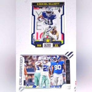 Ezekiel Elliott 2023 Panini Score Football Celebration #13 + 2023 Score #227
